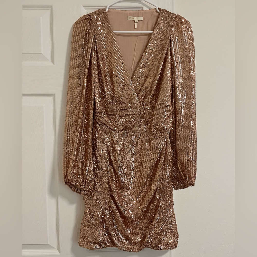 Maje Glitter Sequins Dress / Size 36